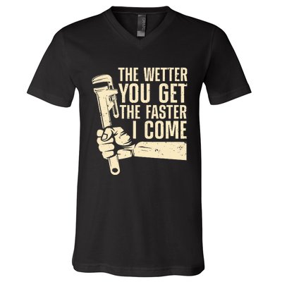 Funny Plumber Art For  Steamfitter Plumbing Lovers V-Neck T-Shirt