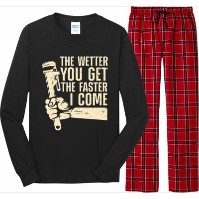 Funny Plumber Art For  Steamfitter Plumbing Lovers Long Sleeve Pajama Set