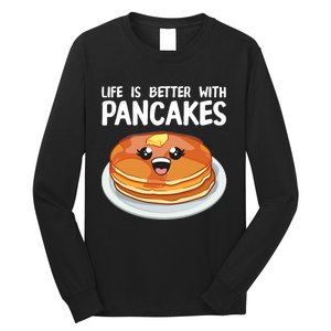 Funny Pancakes Art Brunch Breakfast Pancake Maker Long Sleeve Shirt