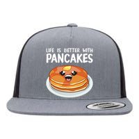 Funny Pancakes Art Brunch Breakfast Pancake Maker Flat Bill Trucker Hat