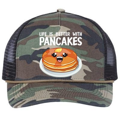 Funny Pancakes Art Brunch Breakfast Pancake Maker Retro Rope Trucker Hat Cap