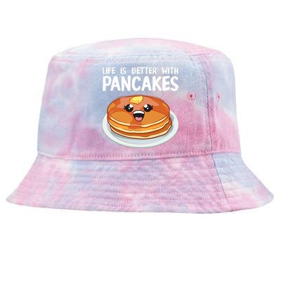 Funny Pancakes Art Brunch Breakfast Pancake Maker Tie-Dyed Bucket Hat