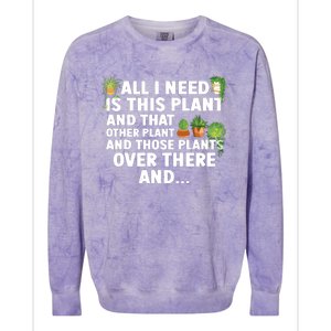 Funny Plant Art For Women Gardening Garden Plant Lovers Colorblast Crewneck Sweatshirt