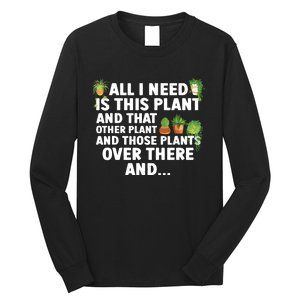 Funny Plant Art For Women Gardening Garden Plant Lovers Long Sleeve Shirt