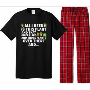 Funny Plant Art For Women Gardening Garden Plant Lovers Pajama Set