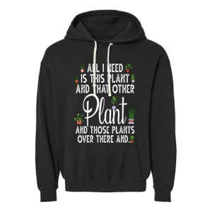 Funny Plant Art For Gardening Plant Lover Gardener Garment-Dyed Fleece Hoodie