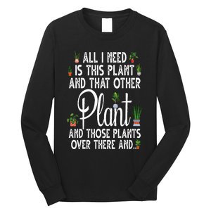 Funny Plant Art For Gardening Plant Lover Gardener Long Sleeve Shirt