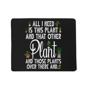 Funny Plant Art For Gardening Plant Lover Gardener Mousepad