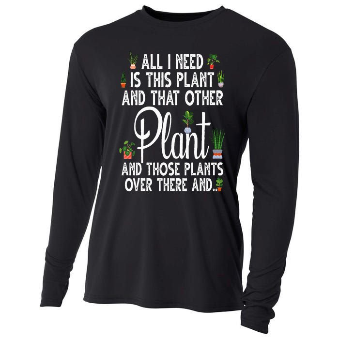 Funny Plant Art For Gardening Plant Lover Gardener Cooling Performance Long Sleeve Crew