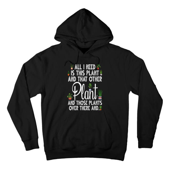 Funny Plant Art For Gardening Plant Lover Gardener Tall Hoodie