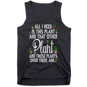 Funny Plant Art For Gardening Plant Lover Gardener Tank Top