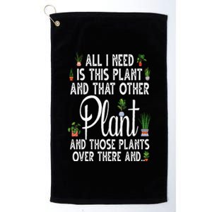 Funny Plant Art For Gardening Plant Lover Gardener Platinum Collection Golf Towel