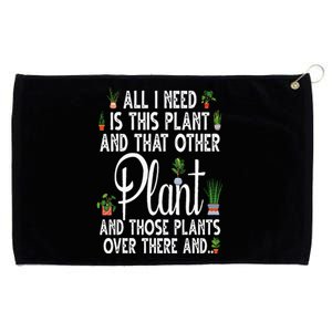 Funny Plant Art For Gardening Plant Lover Gardener Grommeted Golf Towel