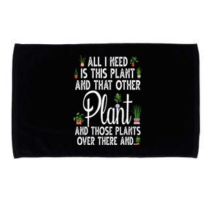 Funny Plant Art For Gardening Plant Lover Gardener Microfiber Hand Towel