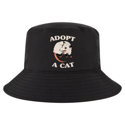 Funny Possum Adopt A Cat Cute Opossums Team Trash Vibes Cool Comfort Performance Bucket Hat