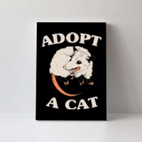 Funny Possum Adopt A Cat Cute Opossums Team Trash Vibes Canvas