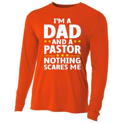 Funny Pastor Appreciation Art For Dad Preacher Christian Cooling Performance Long Sleeve Crew