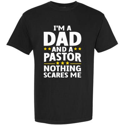 Funny Pastor Appreciation Art For Dad Preacher Christian Garment-Dyed Heavyweight T-Shirt