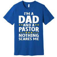 Funny Pastor Appreciation Art For Dad Preacher Christian Premium T-Shirt