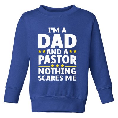 Funny Pastor Appreciation Art For Dad Preacher Christian Toddler Sweatshirt