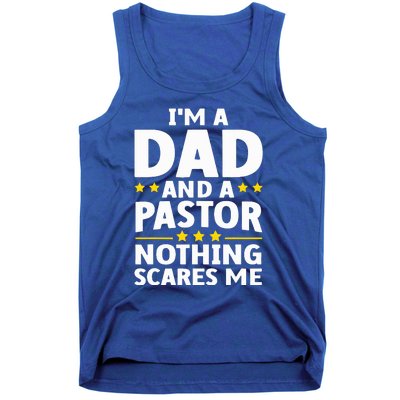 Funny Pastor Appreciation Art For Dad Preacher Christian Tank Top