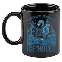 Funny Penguins Against Authoritarian Ice Holes Sarcastic 11oz C Handle Ceramic Mug