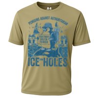 Funny Penguins Against Authoritarian Ice Holes Sarcastic Cooling Performance Crew T-Shirt