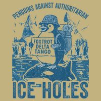 Funny Penguins Against Authoritarian Ice Holes Sarcastic Cooling Performance Crew T-Shirt