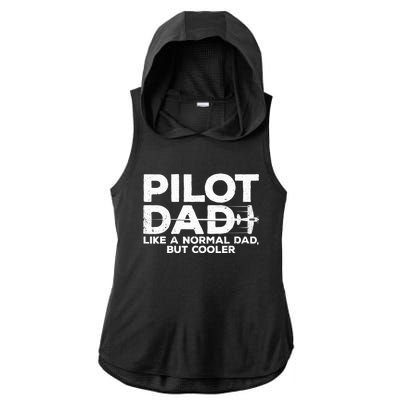 Funny Pilot Art For Dad Aviation Airplane Aircraft Pilot Ladies PosiCharge Tri-Blend Wicking Draft Hoodie Tank