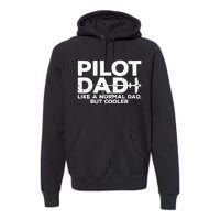 Funny Pilot Art For Dad Aviation Airplane Aircraft Pilot Premium Hoodie