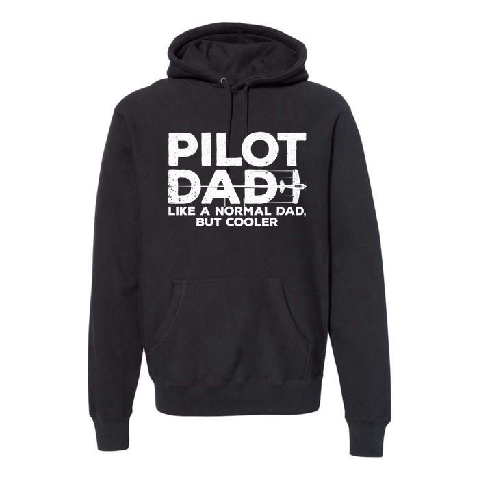 Funny Pilot Art For Dad Aviation Airplane Aircraft Pilot Premium Hoodie