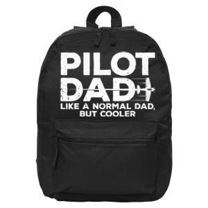 Funny Pilot Art For Dad Aviation Airplane Aircraft Pilot 16 in Basic Backpack