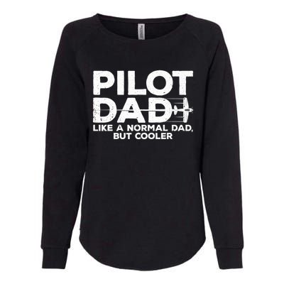 Funny Pilot Art For Dad Aviation Airplane Aircraft Pilot Womens California Wash Sweatshirt