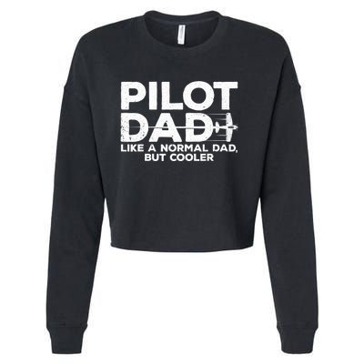 Funny Pilot Art For Dad Aviation Airplane Aircraft Pilot Cropped Pullover Crew