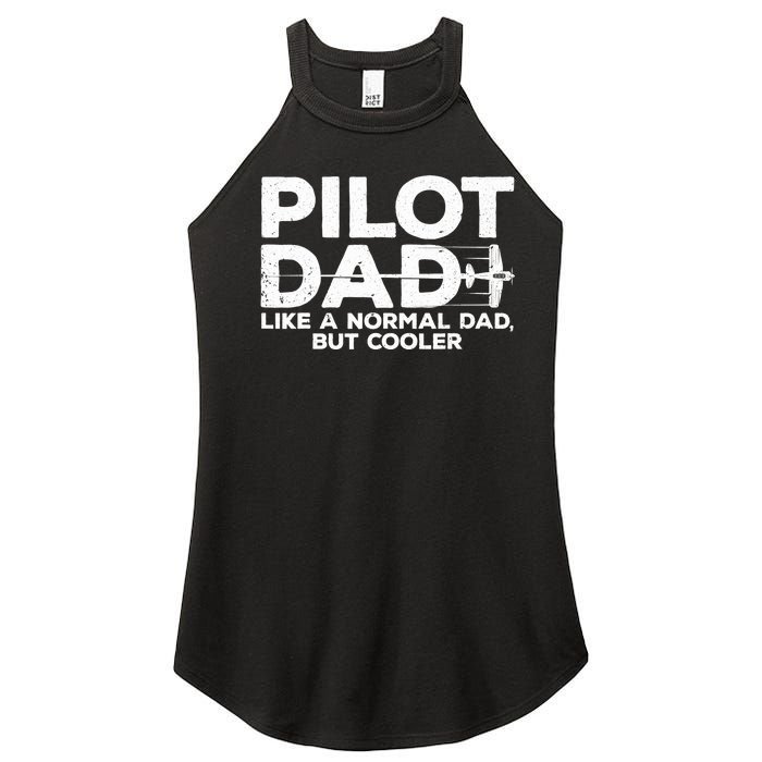 Funny Pilot Art For Dad Aviation Airplane Aircraft Pilot Women's Perfect Tri Rocker Tank