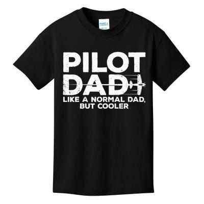 Funny Pilot Art For Dad Aviation Airplane Aircraft Pilot Kids T-Shirt