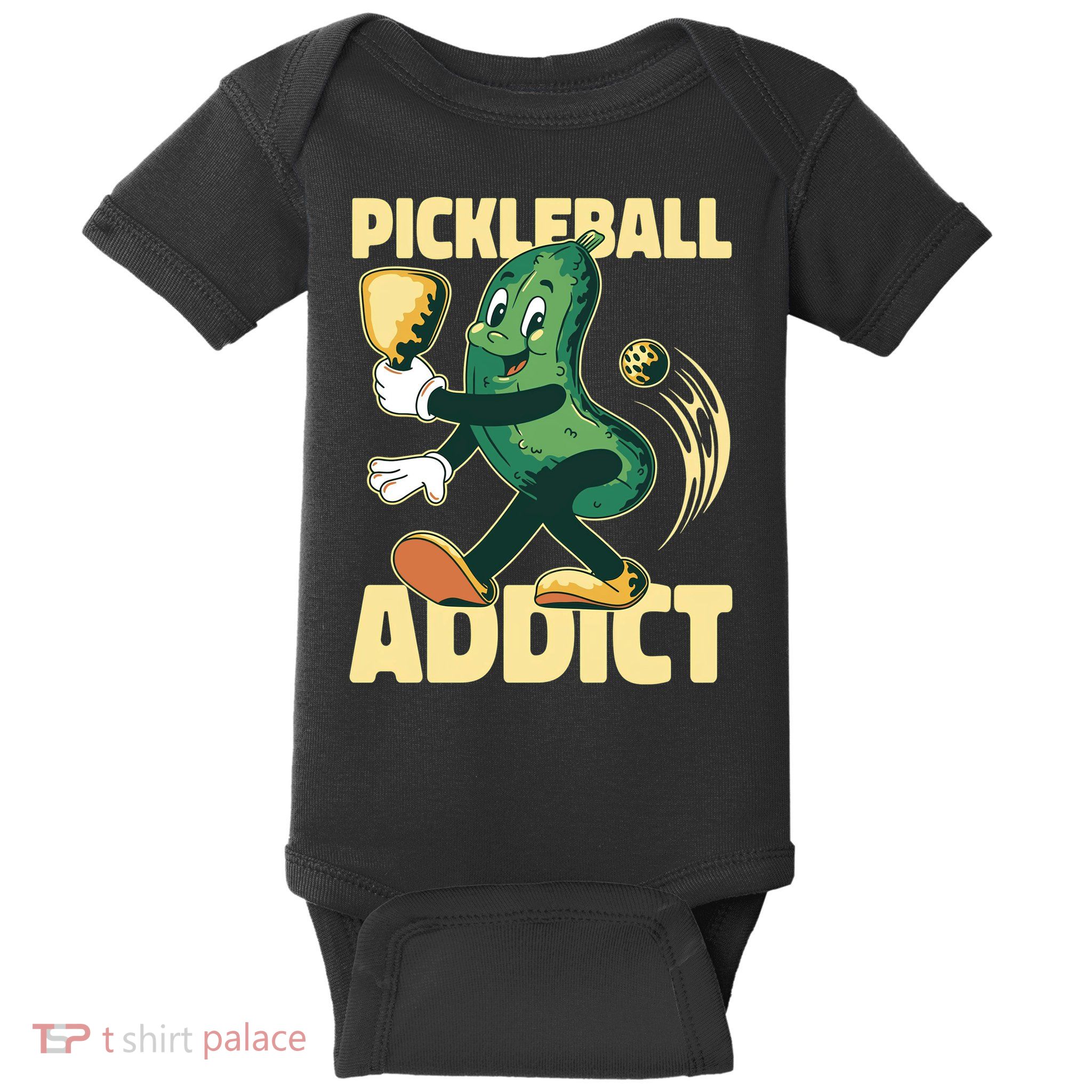 Funny Pickleball Addict vintage friend Baby Bodysuit