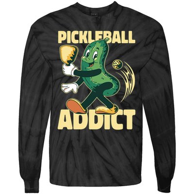 Funny Pickleball Addict vintage friend Tie-Dye Long Sleeve Shirt