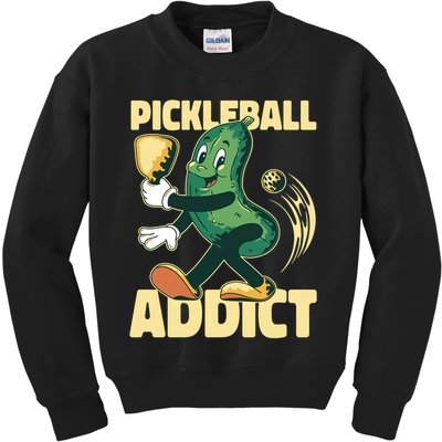 Funny Pickleball Addict vintage friend Kids Sweatshirt