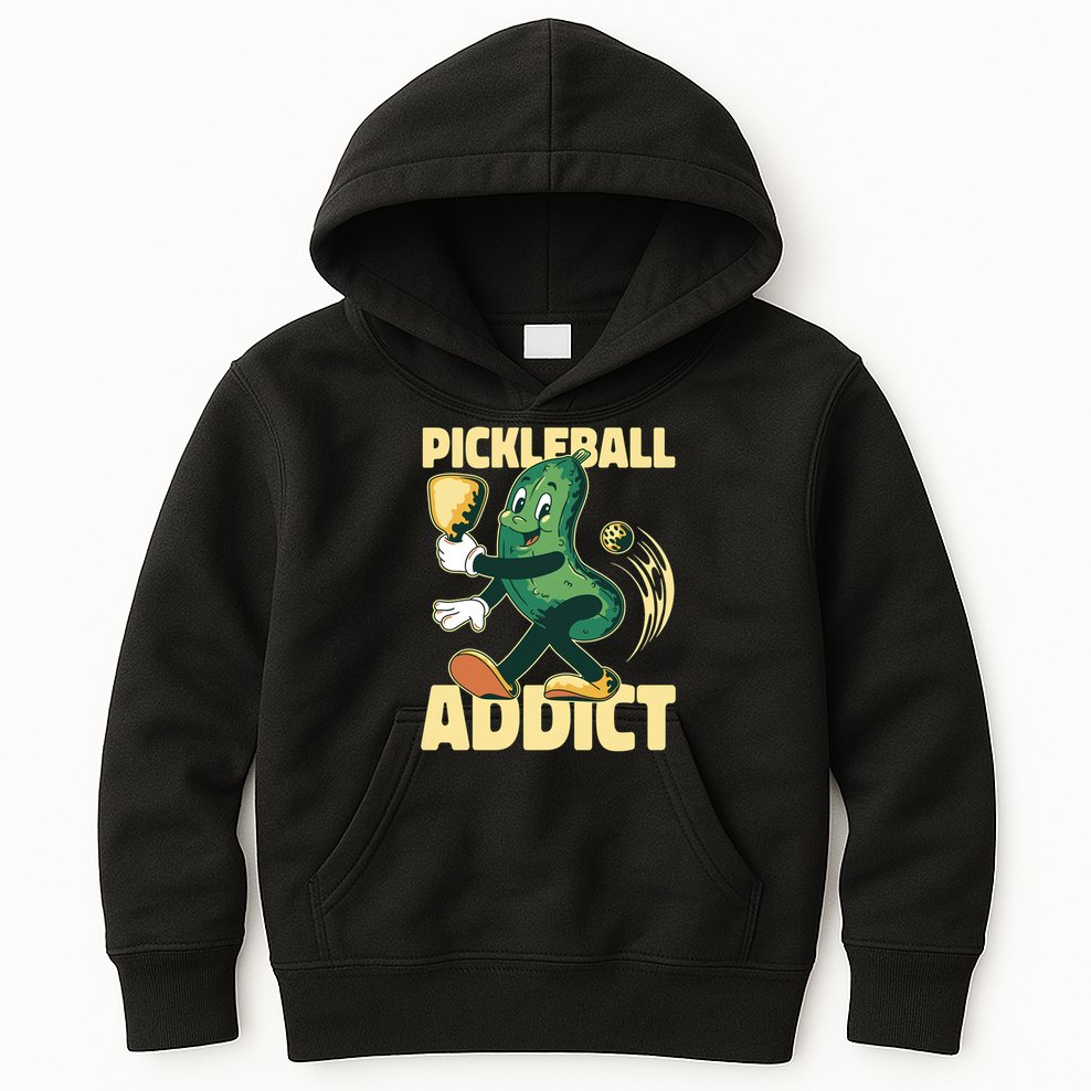 Funny Pickleball Addict vintage friend Kids Hoodie