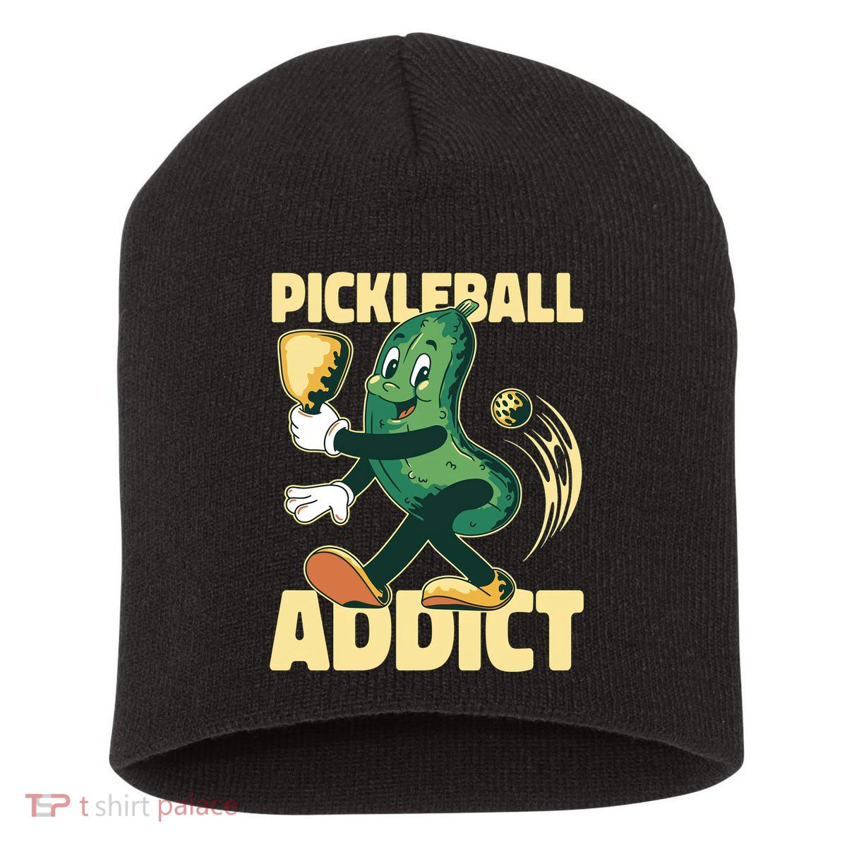 Funny Pickleball Addict vintage friend Short Acrylic Beanie
