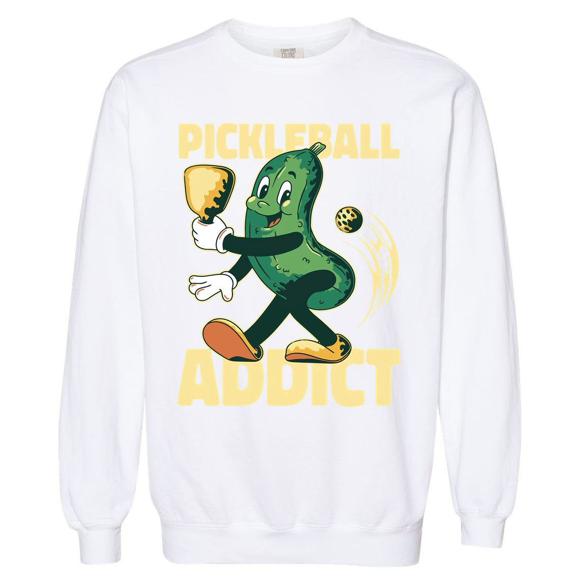 Funny Pickleball Addict vintage friend Garment-Dyed Sweatshirt