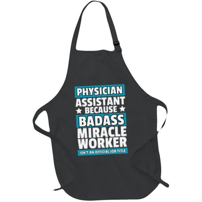 Funny Physician Assistant Art Future Pa Lover Full-Length Apron With Pockets