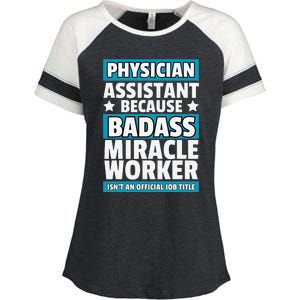 Funny Physician Assistant Art Future Pa Lover Enza Ladies Jersey Colorblock Tee