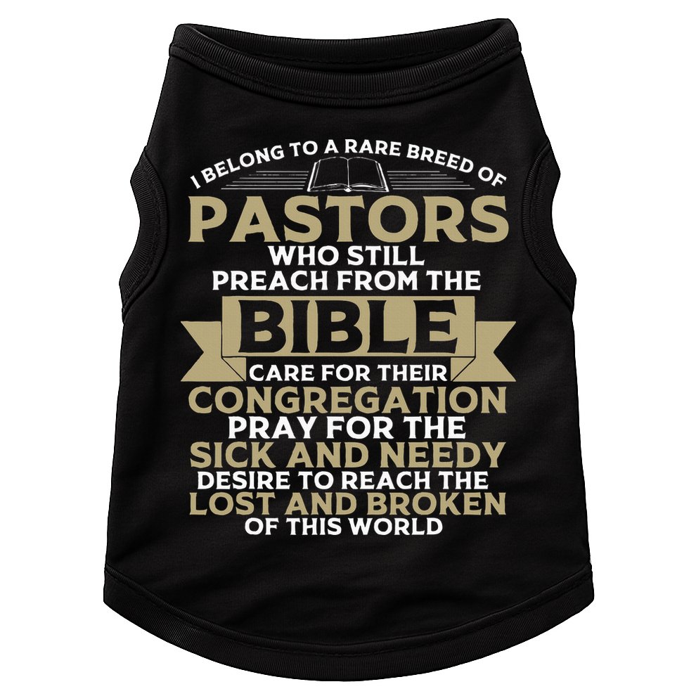Funny Pastor Appreciation Gift Christian Preacher Doggie Tank