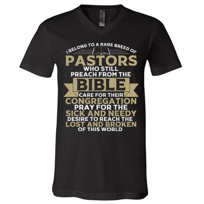 Funny Pastor Appreciation Gift Christian Preacher V-Neck T-Shirt