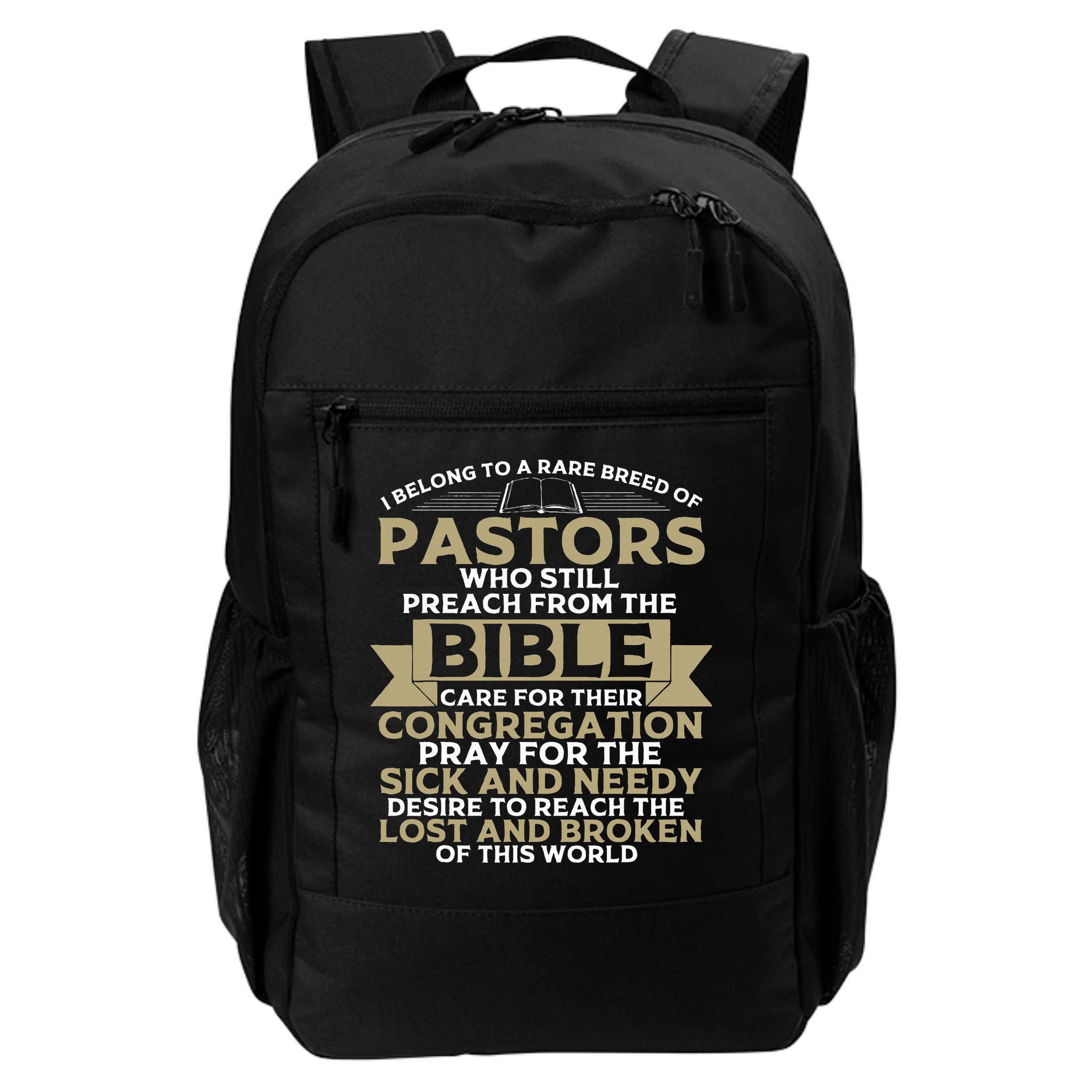Funny Pastor Appreciation Gift Christian Preacher Backpack