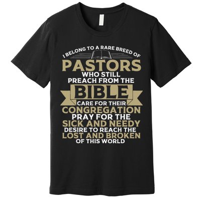 Funny Pastor Appreciation Gift Christian Preacher Premium T-Shirt
