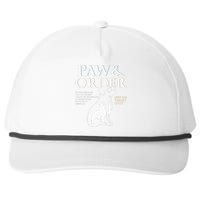 Funny Paw And Order Special Treats Unit Training Snapback Five-Panel Rope Hat