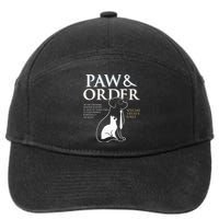 Funny Paw And Order Special Treats Unit Training 7-Panel Snapback Hat